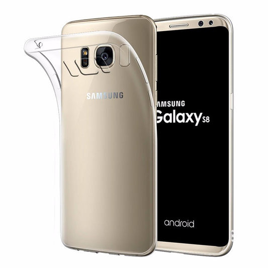 Hülle für Samsung Galaxy S8 Handyhülle Soft Case Silikon Cover transparent
