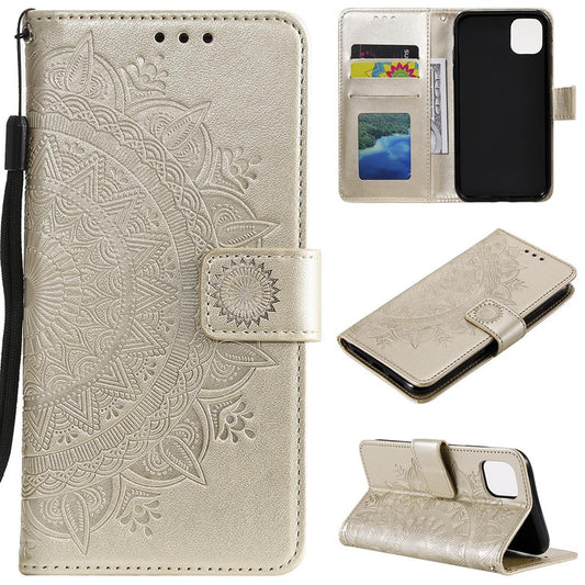 Hülle für Apple iPhone 13 Mini Handyhülle Flip Case Cover Tasche Mandala Gold