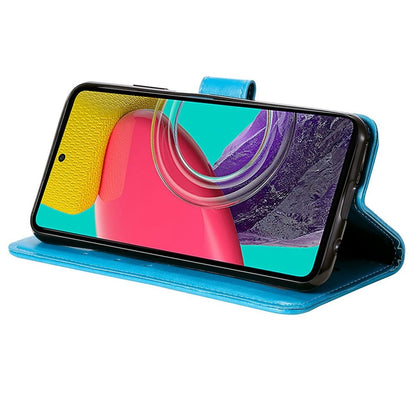 Hülle für Samsung Galaxy M53 5G Handyhülle Flip Case Cover Etui Mandala Blau