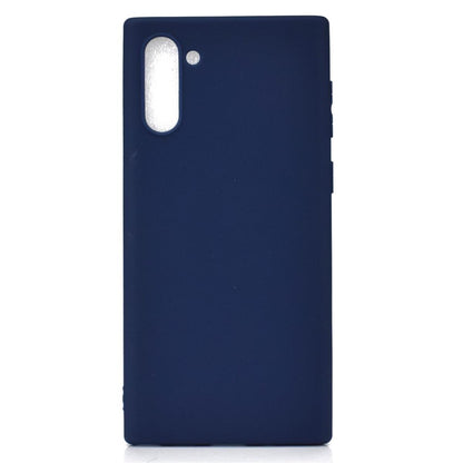 Hülle für Samsung Galaxy Note10 Handyhülle Silikon Cover Schutzhülle Soft Case matt Blau